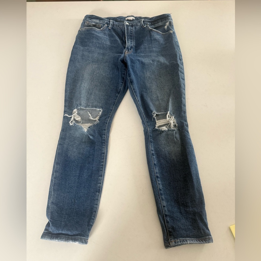 Good American Distressed Skinny Jeans
